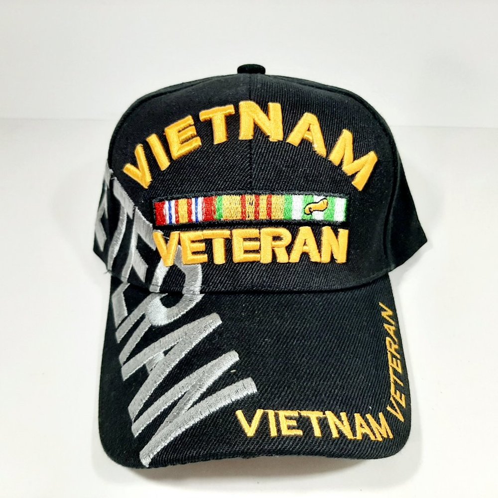 U.S. ARMY MILITARY HAT ARMY VIETNAM VETERAN WITH S